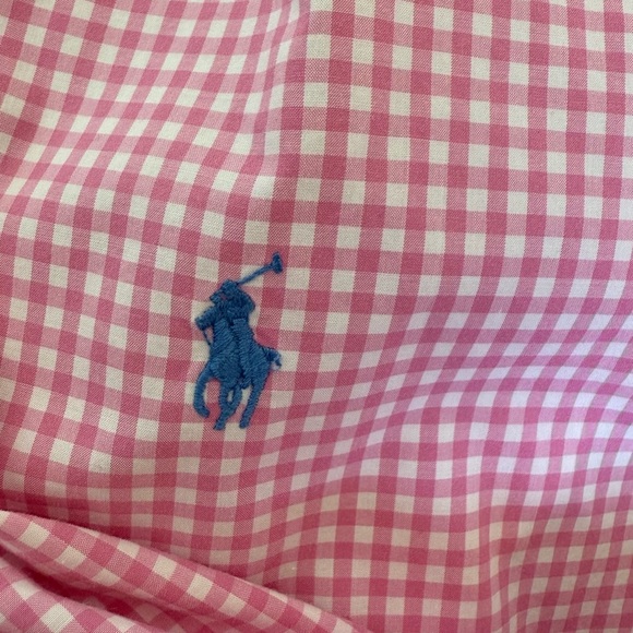 Ralph Lauren Pink Gingham Men’s Shirt-perfect for stylish girls - size L - Picture 11 of 12
